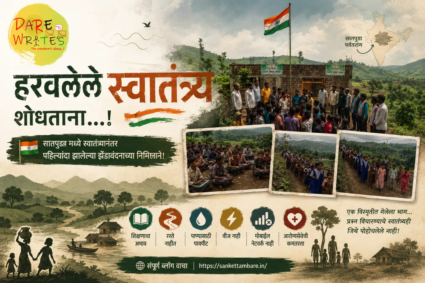यंग फाऊंडेशनच्या सातपुडा भागातील कामाचे छायाचित्र.